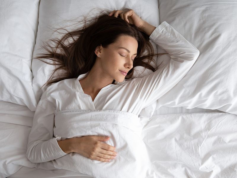 Woman sleeping peacefully